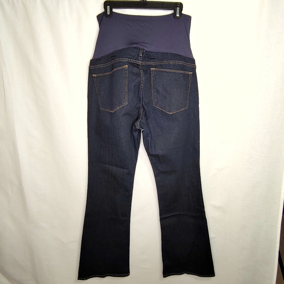 Gap Maternity Sexy Bootcut Denim Blue Jeans 32/14L - Picture 2 of 6